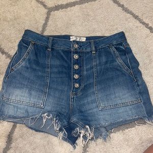 FREE PEOPLE DENIM SHORTS